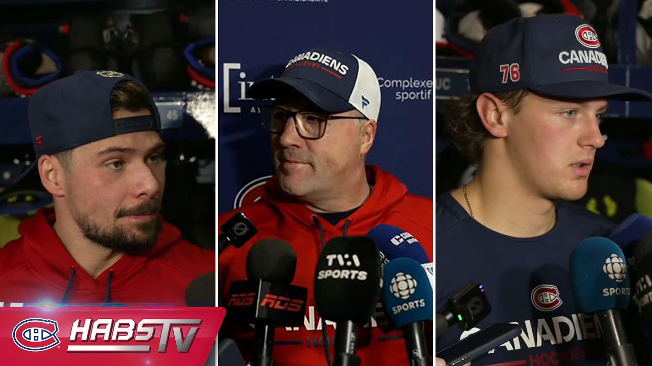 Canadiens address the media at practice | LIVE PRESS CONFERENCES
