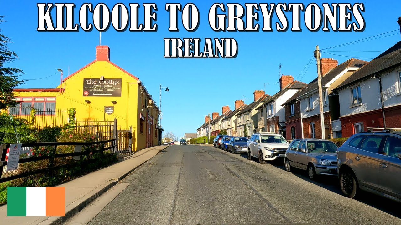 DRIVING from KILCOOLE to GREYSTONES in IRELAND 🇮🇪 4K (60fps)