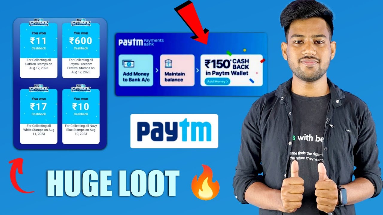 😱PAYTM HUGE LOOT | ₹150 CASHBACK PER ACCOUNT | Freedom Festival Offer Stumps Collect Trick🔥