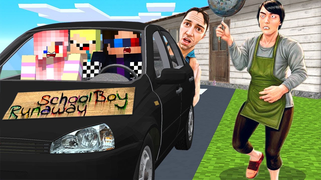 😱УКРАЛИ МАШИНУ И СБЕЖАЛИ ОТ РОДИТЕЛЕЙ СКУЛБОЙ РАНЕВЕЙ В МАЙНКРАФТ! MINECRAFT SCHOOLBOY RUN AWAY