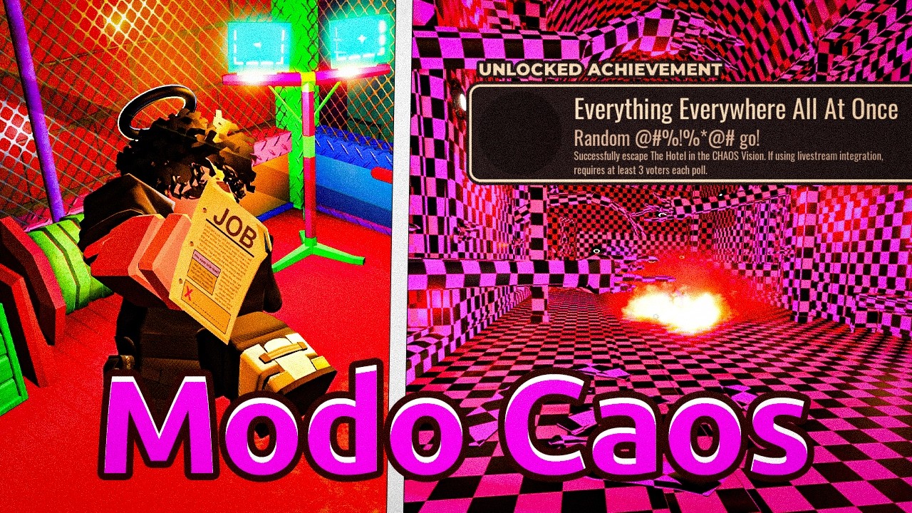 Zerei o NOVO MODO CAÓTICO do DOORS e GANHEI a DIFÍCIL BADGE!!