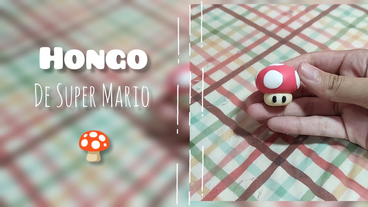Como Hacer un Honguito de Super Mario en Porcelana fria 🍄