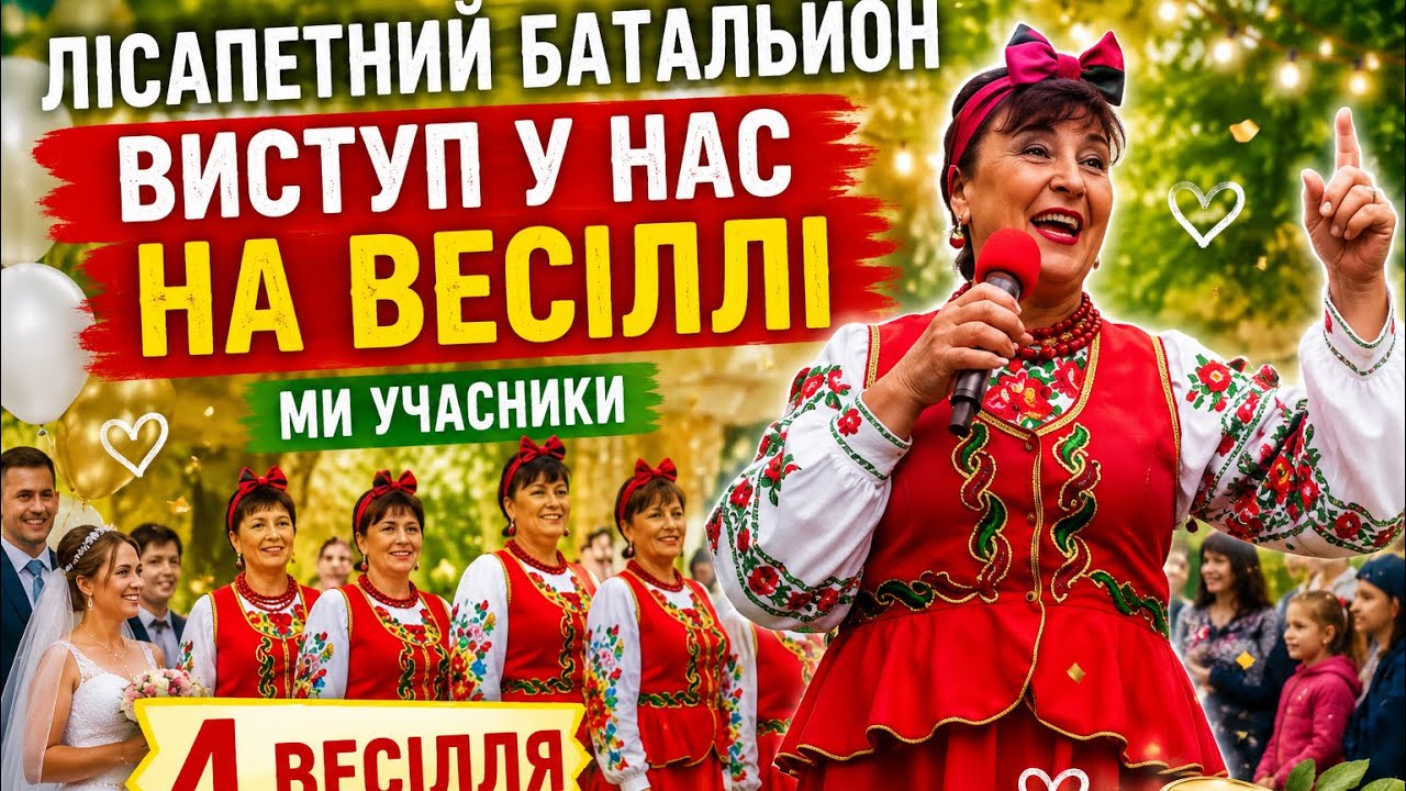 Наше Весiлля Часть 1. Лісапетний батальйон у нас на весiллi ( Учасники 4 весiлля 7 сезон випуск 17 )