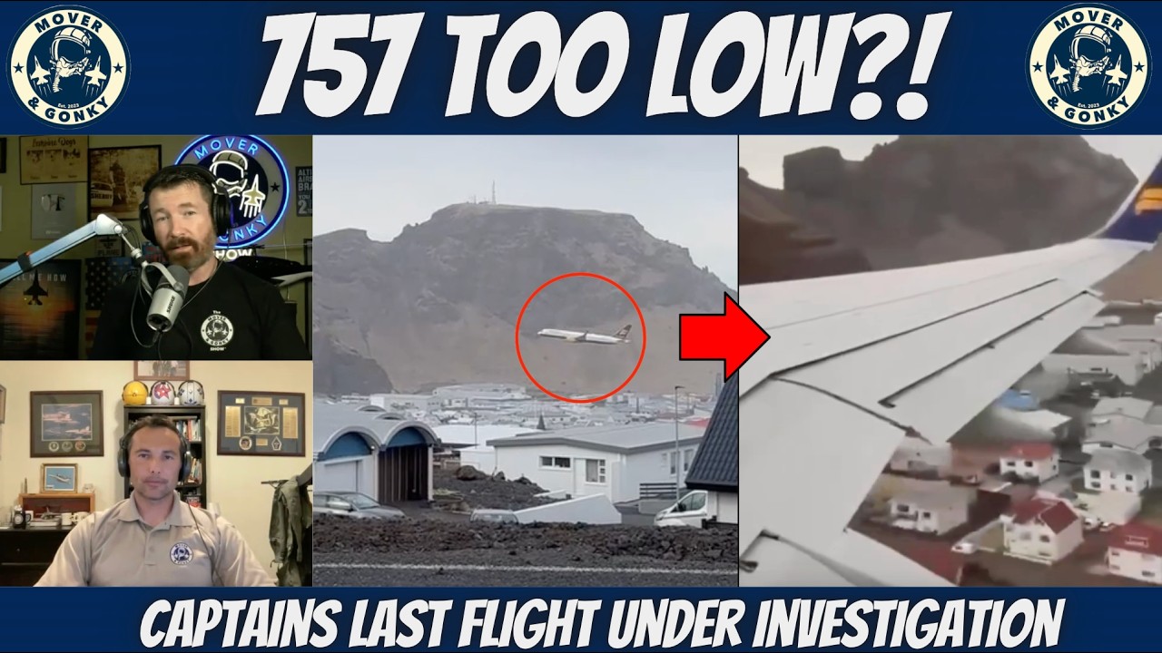 Самолет Icelandair 757 низко пролетает над городом &mdash; что произошло?