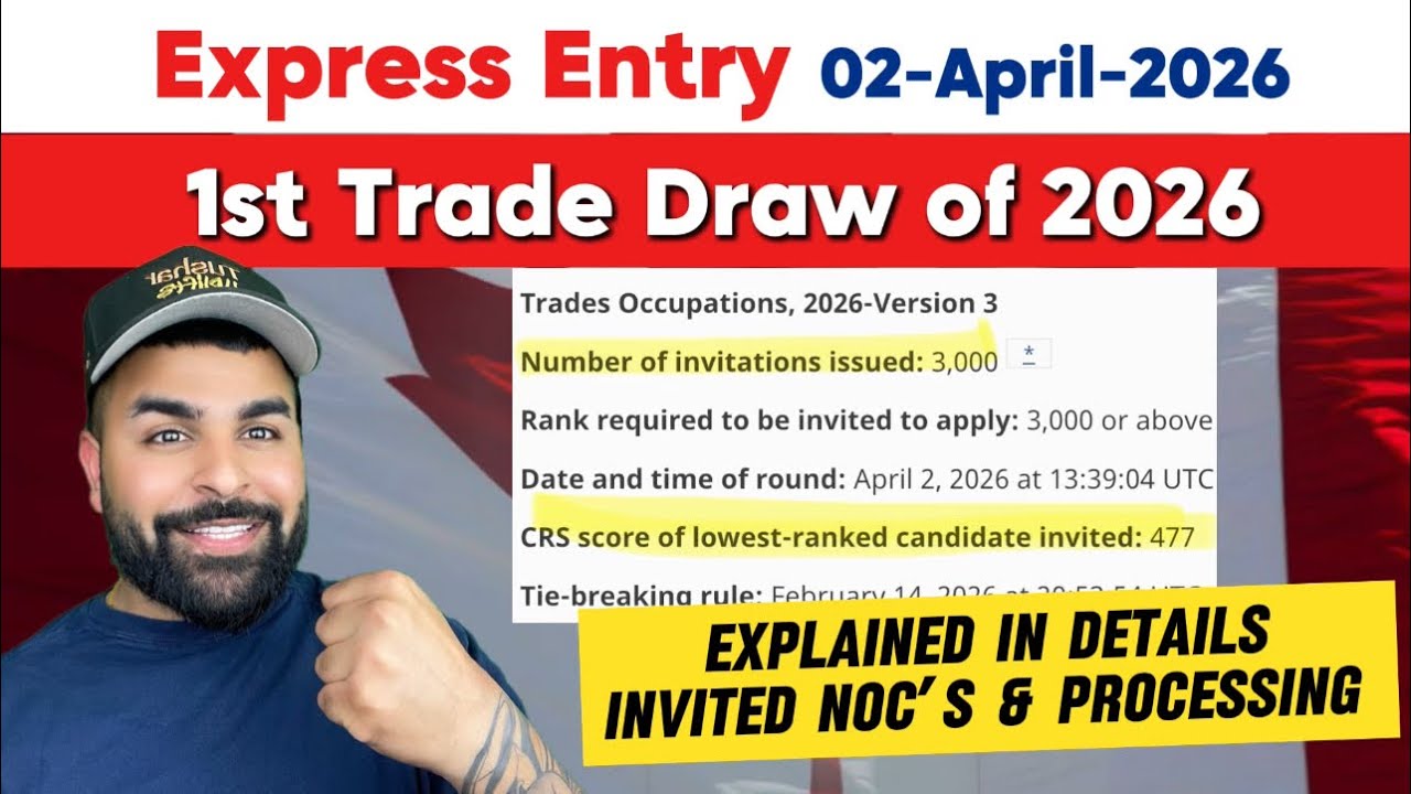 Express Entry Trade Draw Explained 🇨🇦 02 April,2026 #expressentry #canadaimmigration #tusharuplifts 