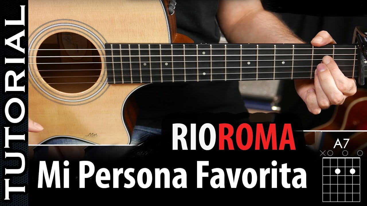 Cómo tocar Mi Persona Favorita en guitarra facil acordes (completo Perfecto)  guitarraviva