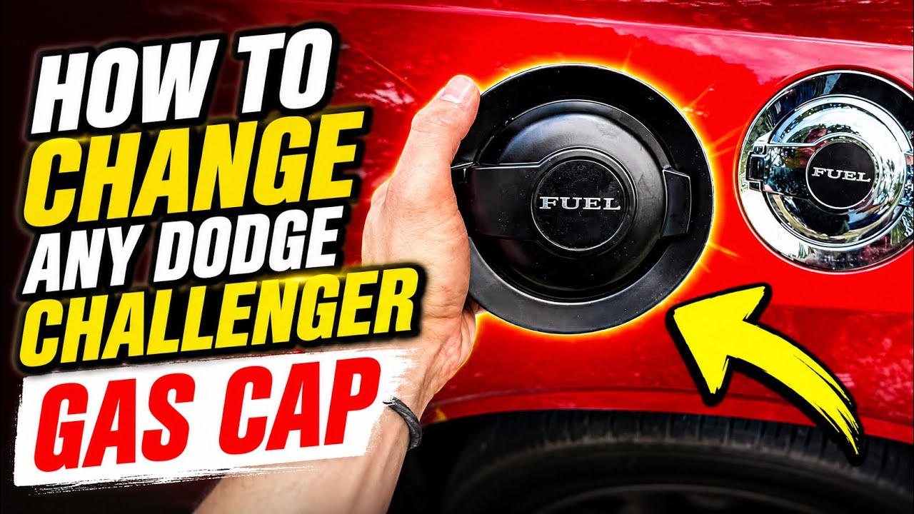 How to replace gas cap cover on Dodge Challenger! ⛽️ 