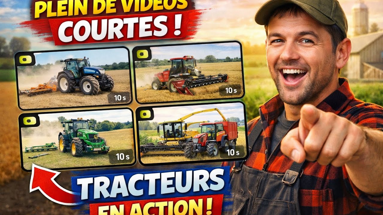 TRACTEURS EN ACTION (annonce en fin de vidéo) 
