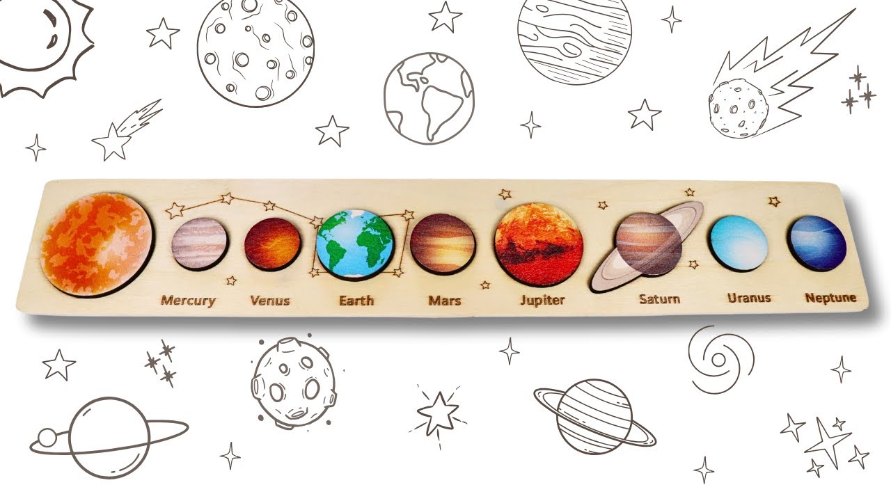 Learn 8 Planets of the Solar System 🪐 with Puzzle + Fun Facts about Planets | Educational Kid Video