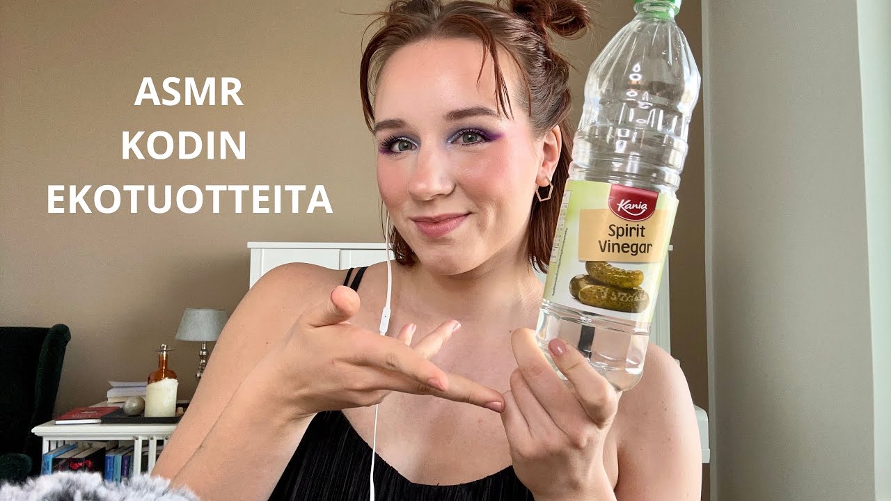ASMR SUOMI Esittelen meidän kodin ekotuotteita & teen triggereitä niillä 🧽
