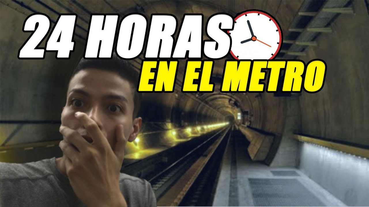 24 HORAS EN EL METRO DE MONTERREY 😱 GsusRod