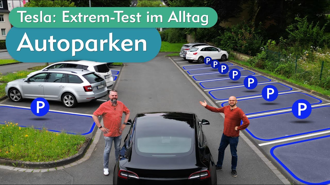 Tesla Autoparken – Hype oder Schrott? Parkassistent mit FSD Beta Feeling (Tesla park assist)