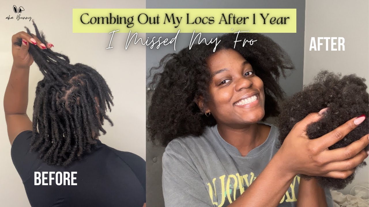 I COMBED OUT MY 1 YEAR OLD LOCS! It was time... I feel free :)