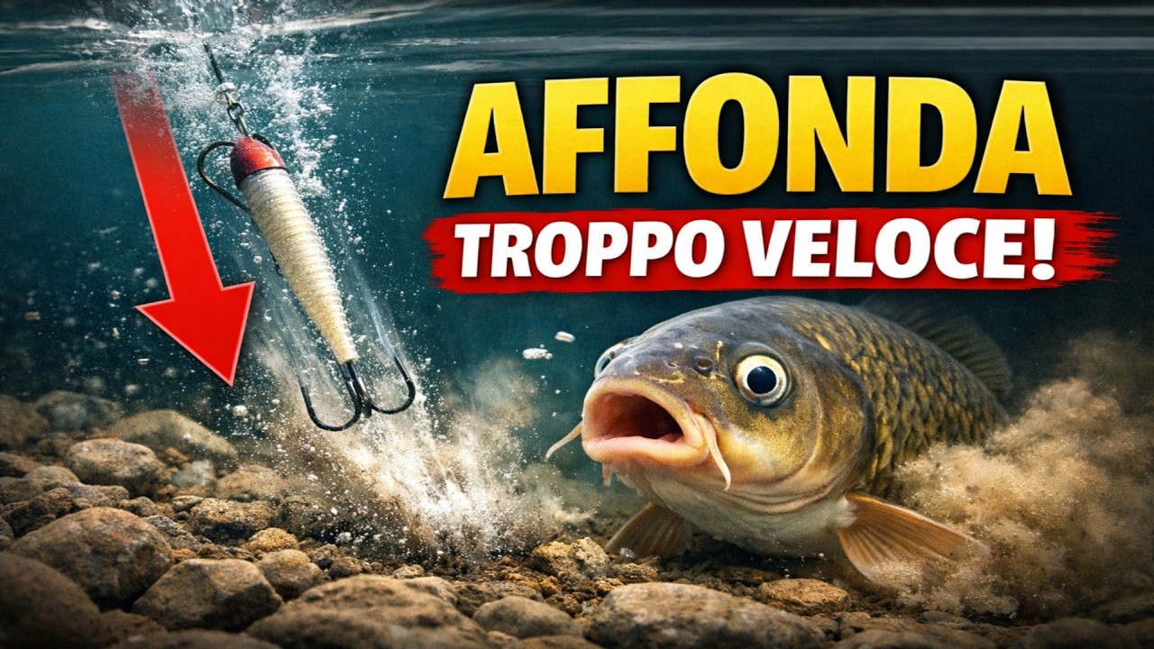 L'ERRORE N°1 del pescatore: La tua esca affonda così e spaventa il pesce.