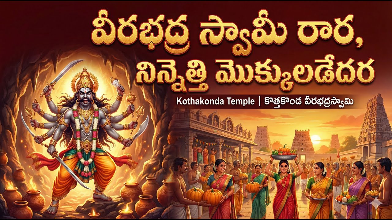 Veerabhadra Swamy Rara | Kothakonda Veerabhadra Swamy Jatra 2026  Telangana Temple Devotional Song