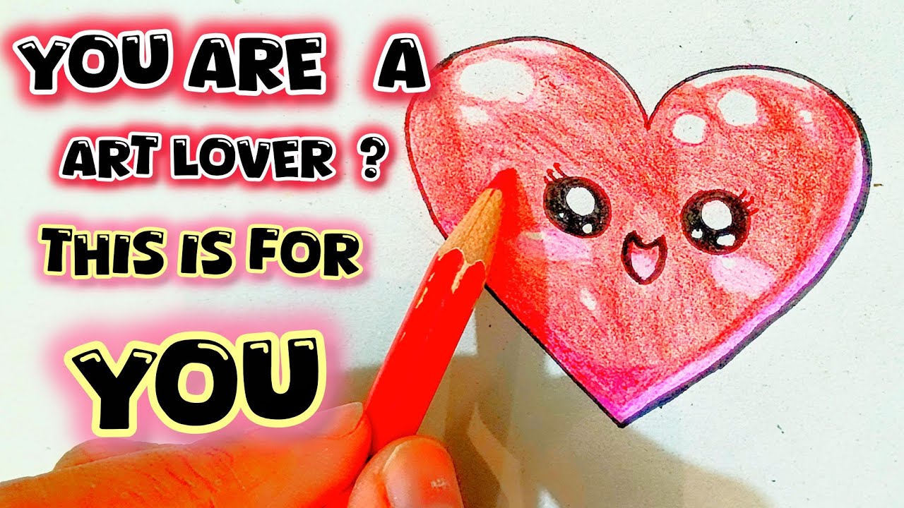 Facing problem while drawing heart?? This is for you 😍 #drawing #video #views 