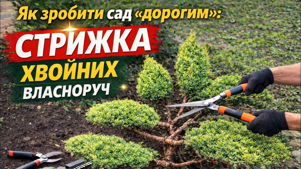 Як зробити сад «дорогим»: стрижка хвойних власноруч.