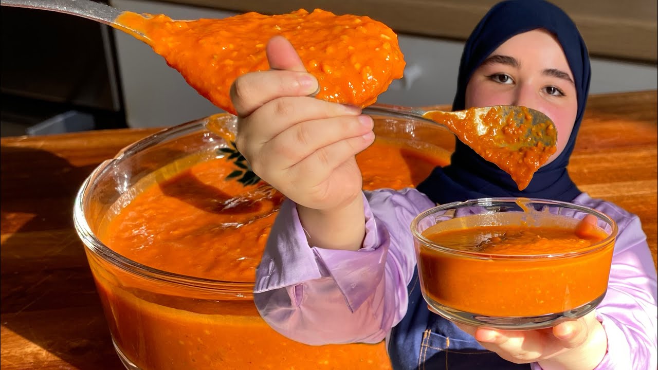 صلصة البيتزا إلى تخلي البيتزا لذيذه 😋🔥