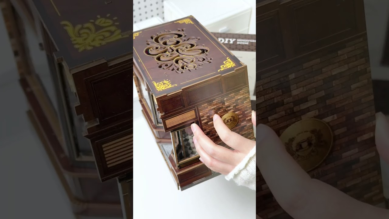 CUTEBEE DIY Dollhouse Kit | CORNER COFFEE SHOP | Run a caf&eacute; on the table