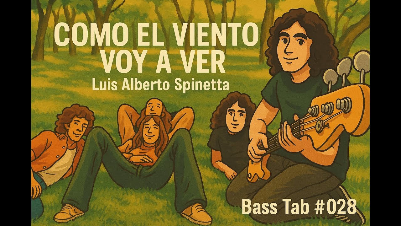COMO EL VIENTO VOY A VER - Luis Alberto Spinetta - Bass Tab #028