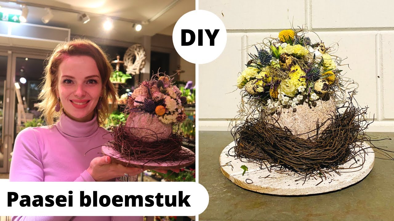 BLOEMSTUK PASEN 🐣| Cursus bloemschikken #67 | Carlein Tukkers