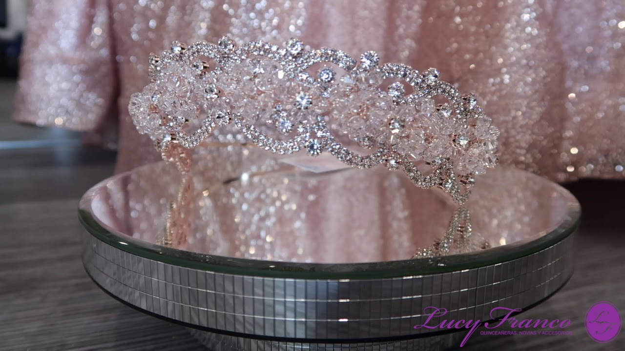 Coronas y Tiaras Rose Gold Para Quincea&ntilde;eras | Lucy Franco Las Vegas | (702) 912 43 66