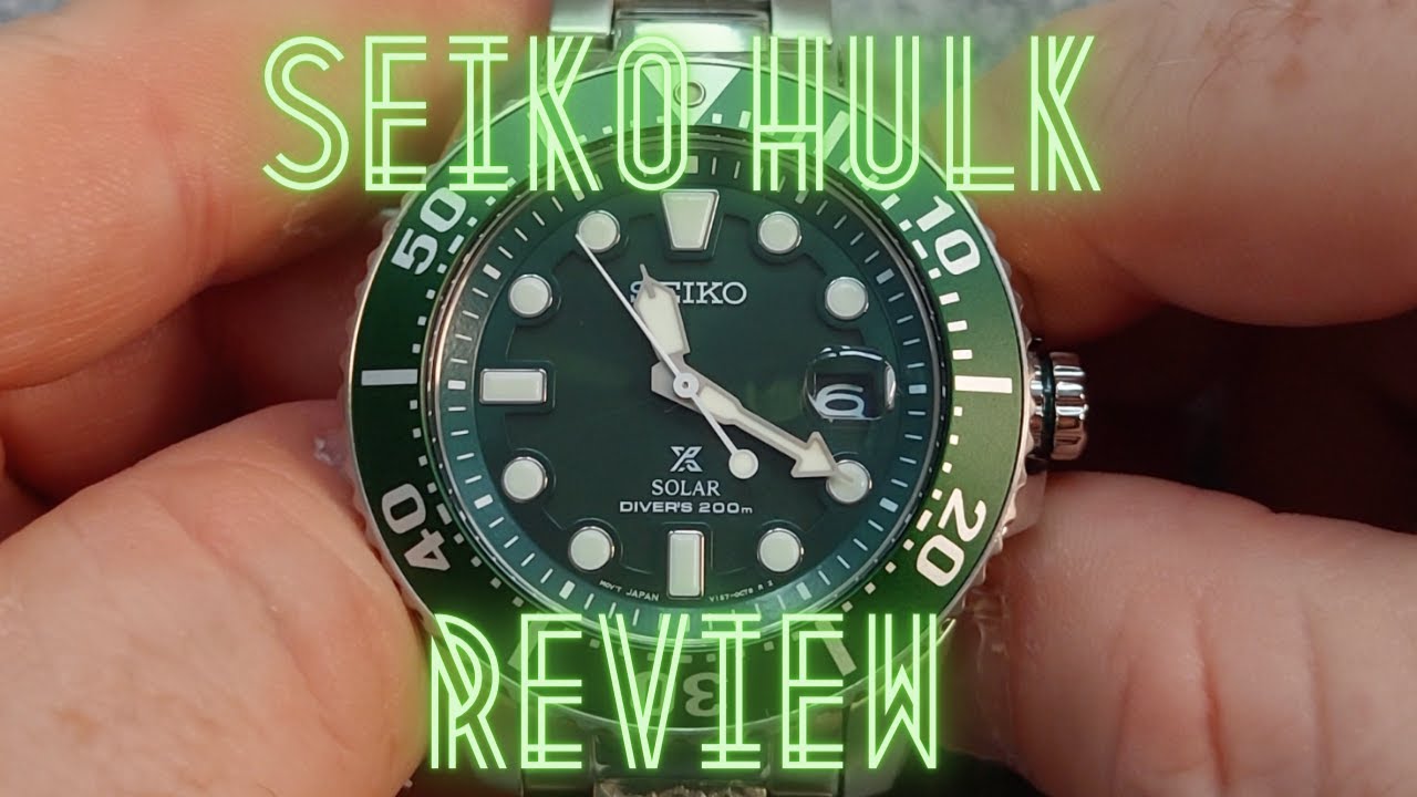 Seiko Prospex Solar Hulk Diver Review - SNE579P1