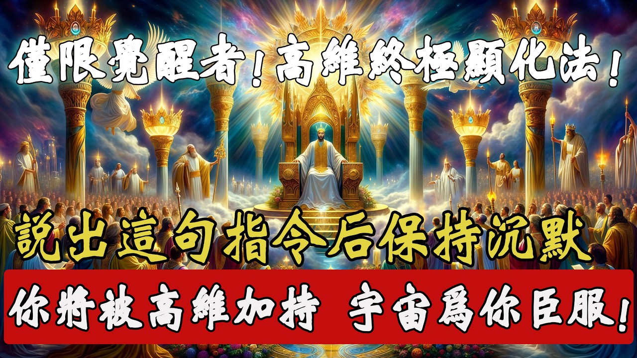 被宇宙選中的你！説出這句靈性真言、保持靜默，宇宙為你俯首稱臣，這是覺醒後最強大的顯化密碼，願望即刻成真！
