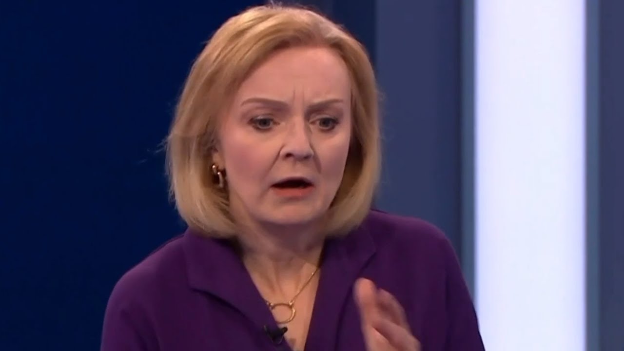 Liz Truss reacts in horror as Tory debate presenter faints live on air