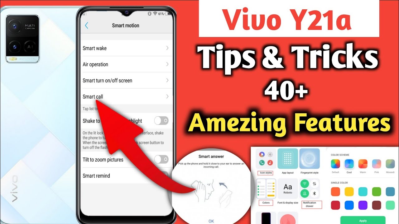 Vivo y21a hidden features | Vivo y21a Smart Call Feature | vivo y21a tips and tricks