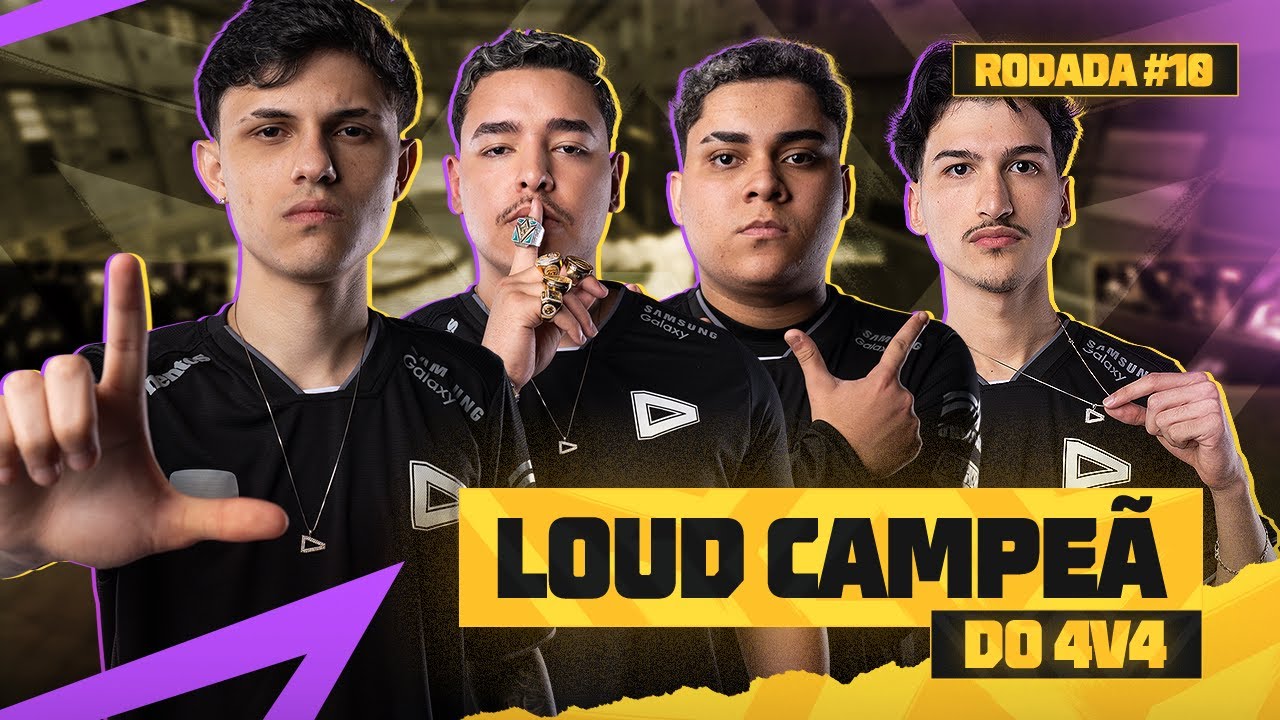 A LOUD ESTÁ DE VOLTA! CAMPEÕES DO 4v4 CONTRA SQUAD | MELHORES MOMENTOS RODADA 10 | #FFWSBR