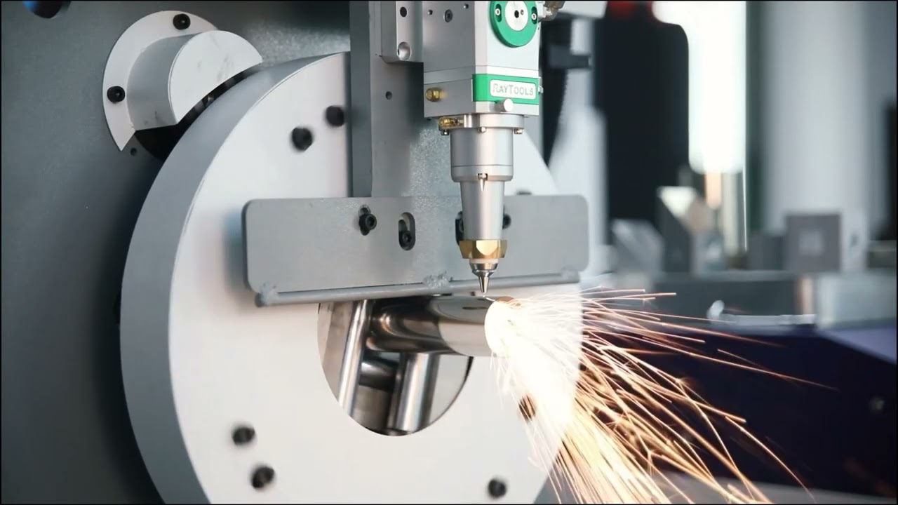Máquina de corte de tubos GSK 6012 TG-EM, com laser de fibra ótica e muito econômica