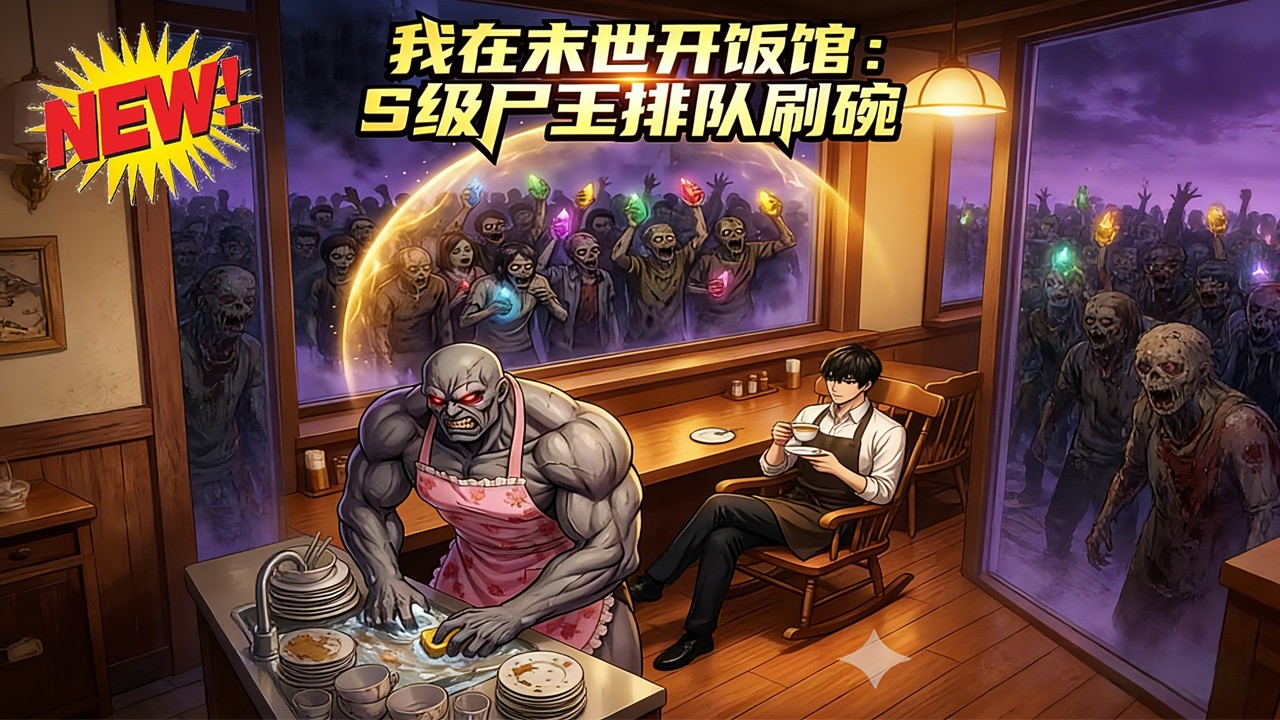 ⚡【新番速递】《我在末世开饭馆：S级尸王排队刷碗》废土之上的和平饭馆有多离谱？尸王乖乖当苦力，财阀被美食征服，林凡用烟火气净化废土、重建家园！#末世 #热血 #逆袭 #爱看动漫