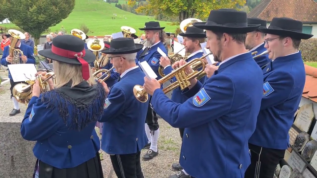 13. 10. 2024: Rosenkranzfest Musikkapelle Merazhofen Meerstern ich Dich Grüße am Grab Segenspfarrer