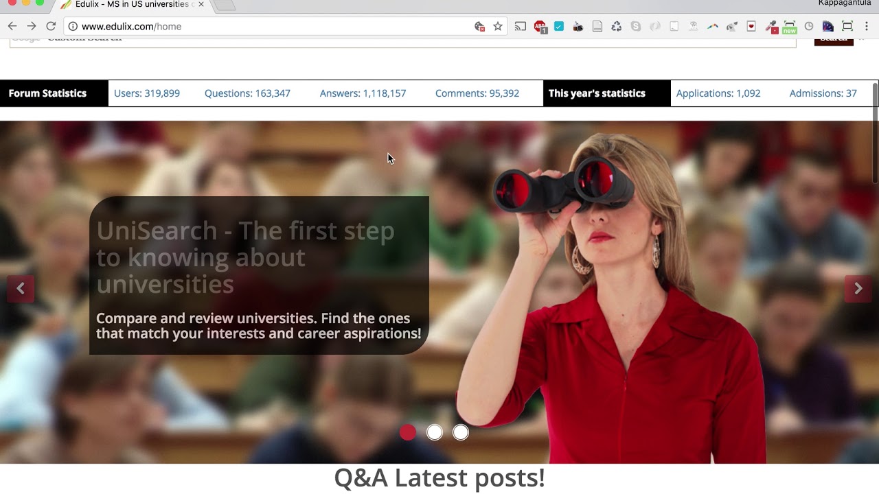 Edulix Home Page Introduction
