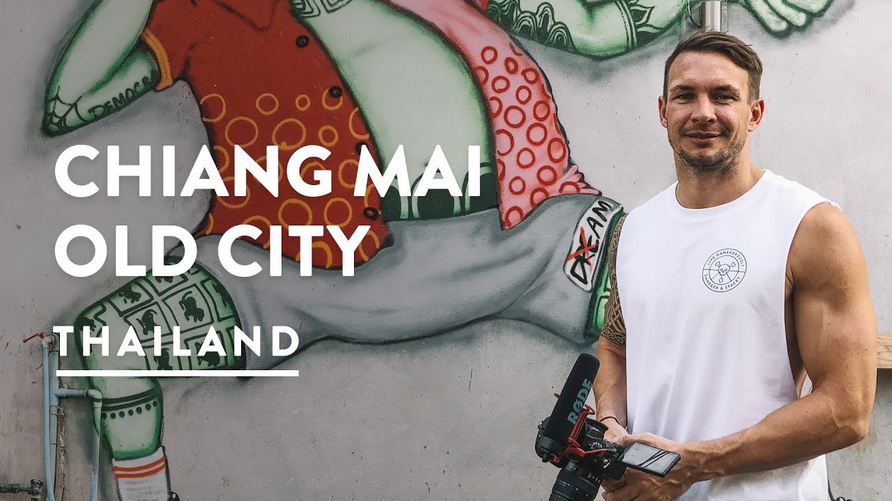 EPIC GRAFFITI, OLD CITY & GOLD TEMPLES | Chiang Mai Old Town | Travel Vlog 124, 2018