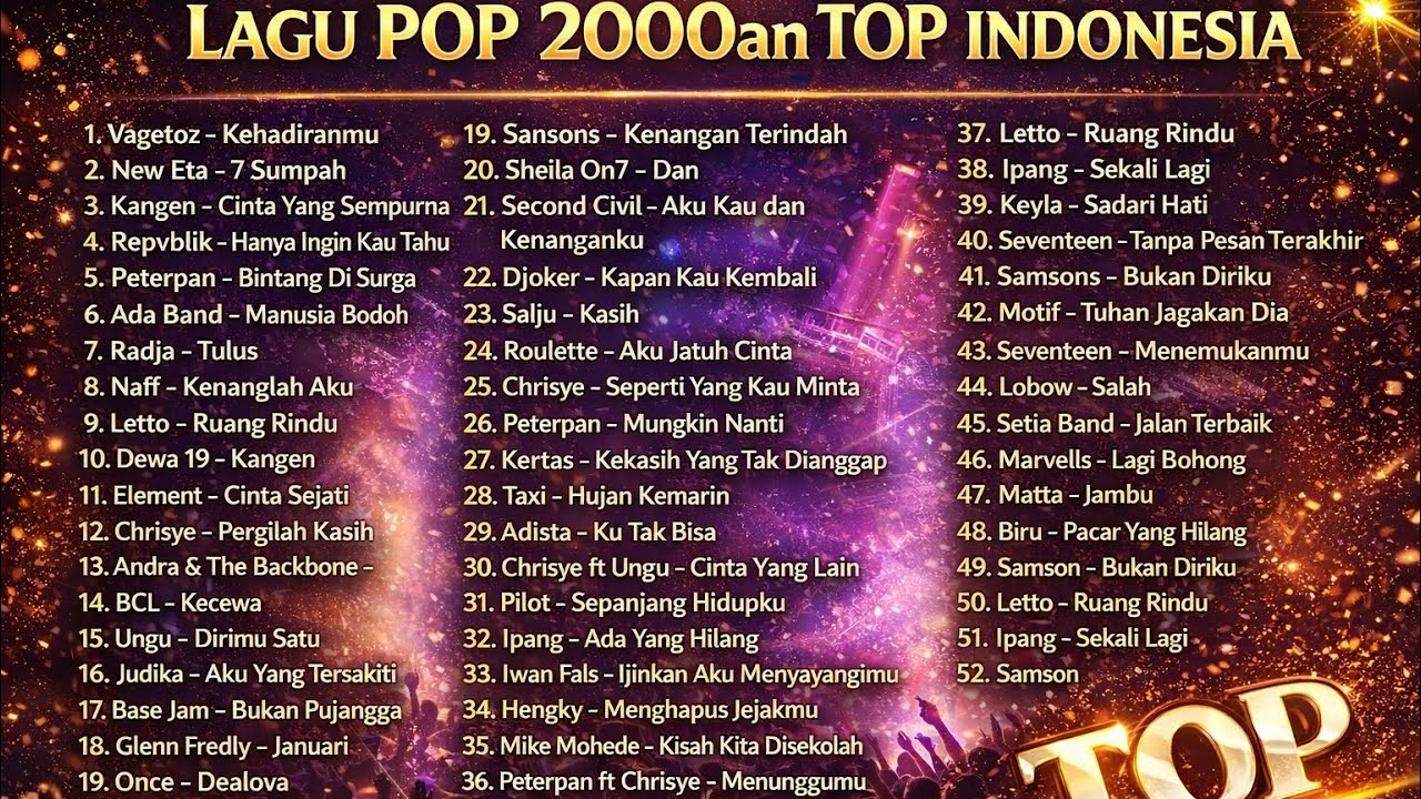 Lagu Pop Indonesia 2000an Terbaik | Nostalgia Penuh Kenangan