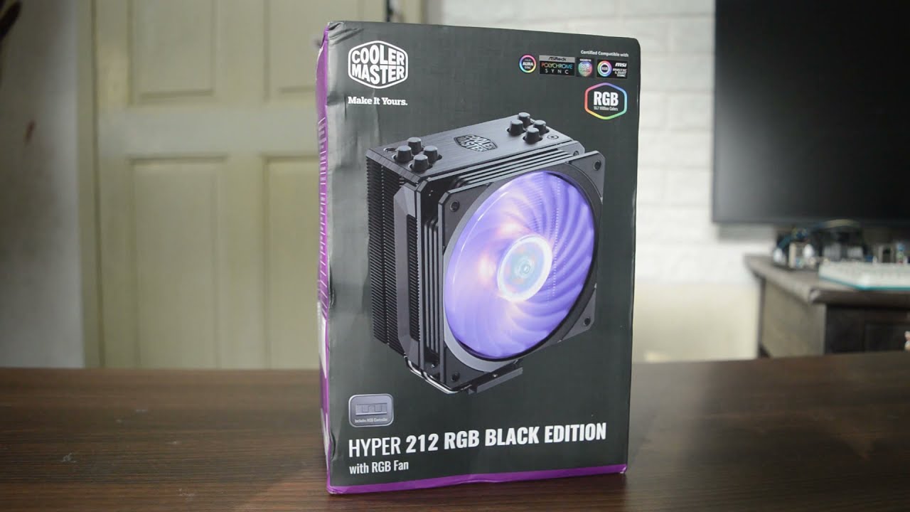 Cooler master Hyper 212 RGB black | Unboxing Installation (Intel)
