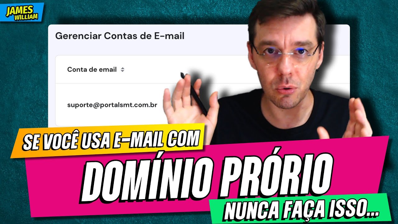 NUNCA FA&Ccedil;A ISSO COM EMAIL DE DOM&Iacute;NIO PR&Oacute;PRIO