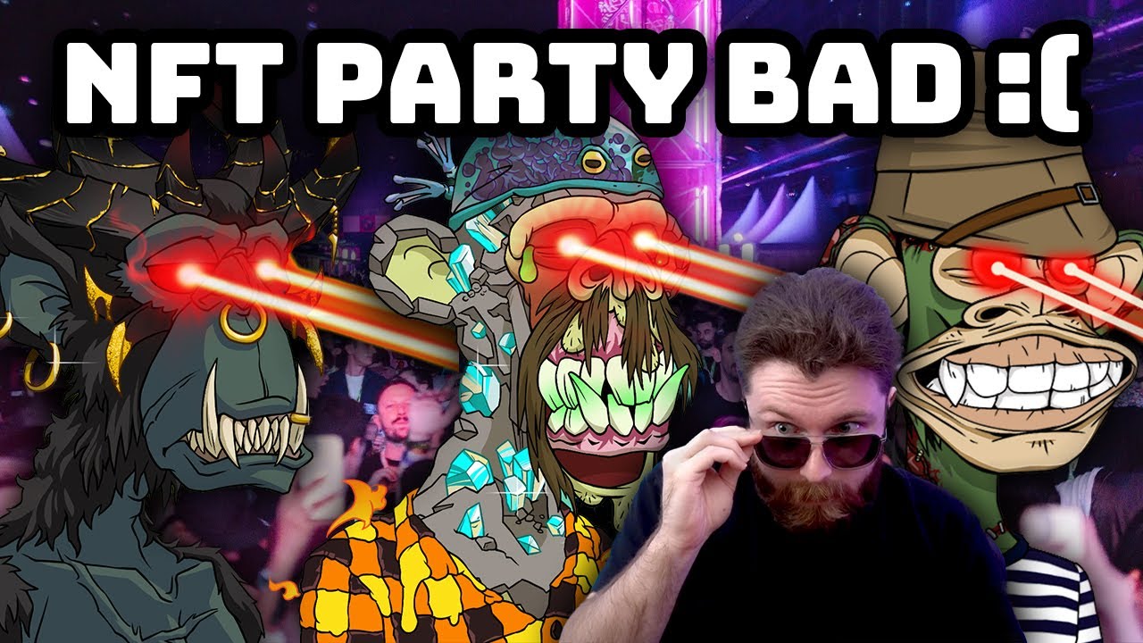 Bored Apes NFT Party Literally Blinds Guests With UV Lights 🙈
