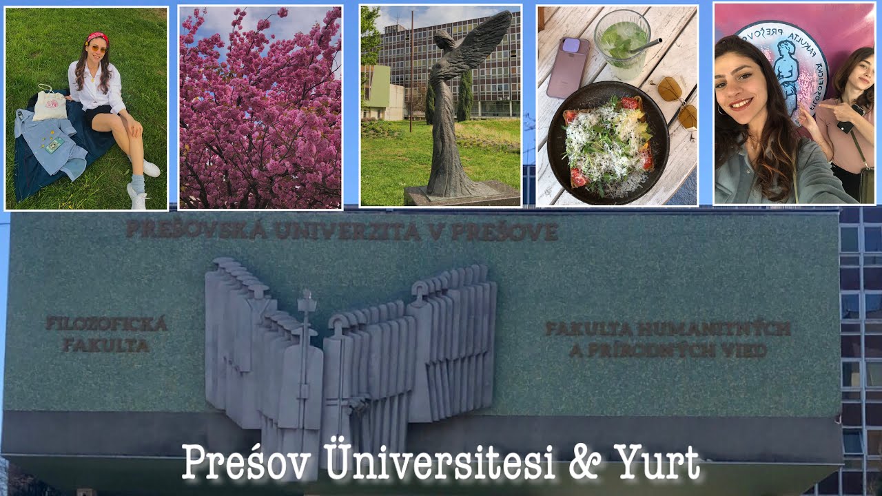 Okul & Yurt turu | University of Preśov, okul tanıtımı, yakın çevre, cafeler, yurt & oda.