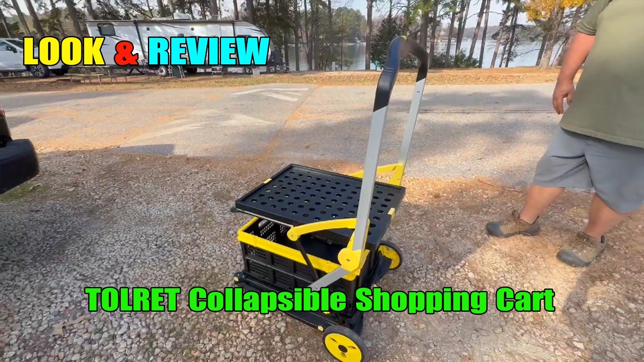 TOLRET Collapsible Shopping Cart Review | Key Features that Make this Cart A Must Have