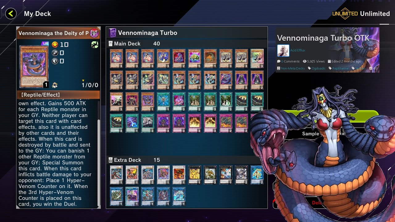 Vennominaga Turbo OTK: Yu-Gi-Oh Master Duel