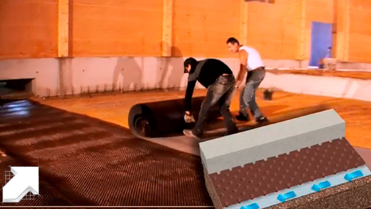 Tapis drainant / Drainage sous dallage : nappe DELTA-NP DRAIN