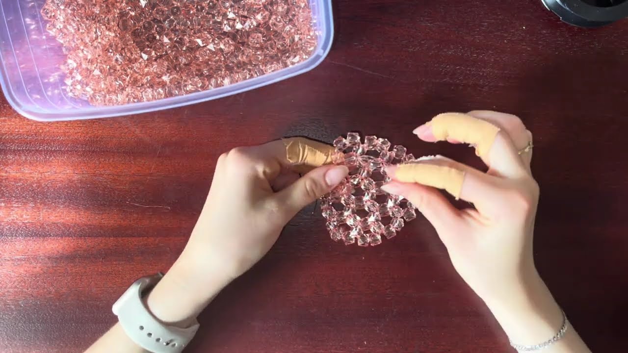 HOW TO MAKE A BEADED ROUND BAG FOR BEGINNERS | CIRCLE BAG TUTORIAL | TRENDING BEAD BAG