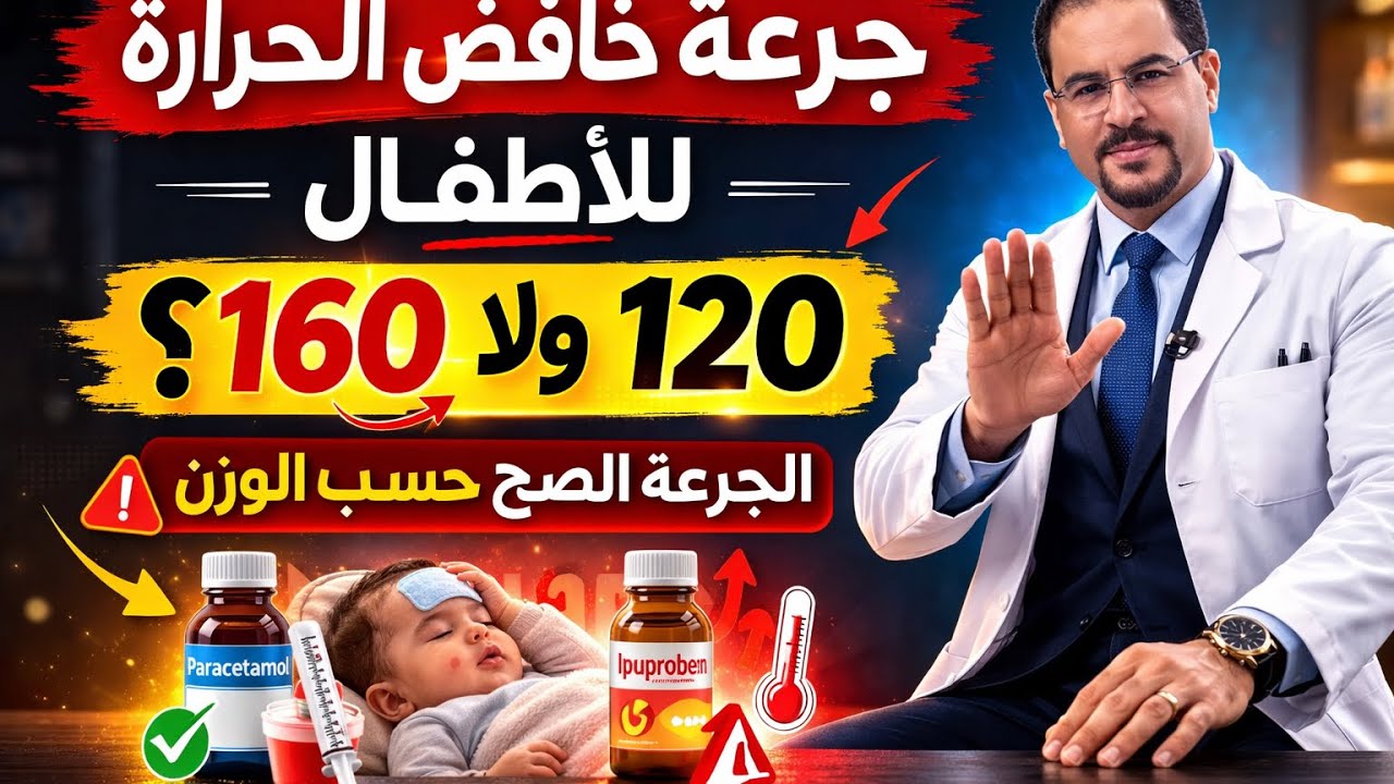   خطأ خطير في جرعة خافض الحرارة عند الاطفال |ادويه ا السخونه هام جداً 🤒