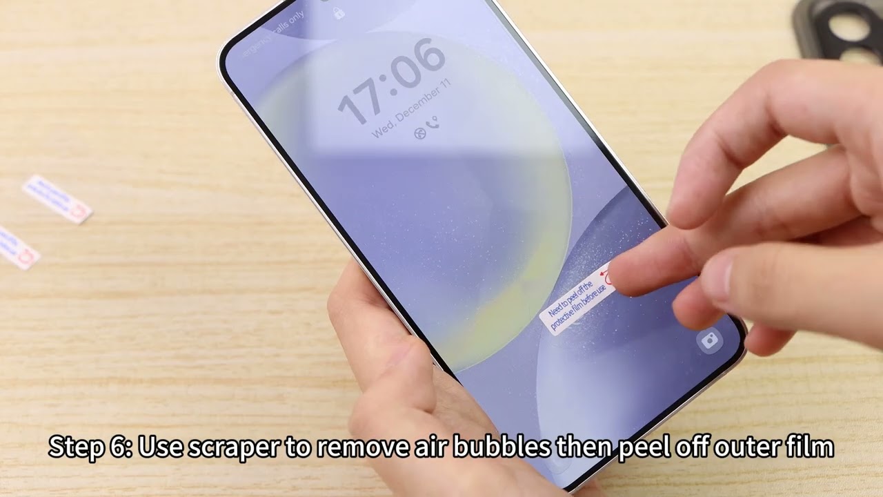 How to Replace Fingerprint Sticker on Waterproof Case for Samsung Series Without Positioning Card？