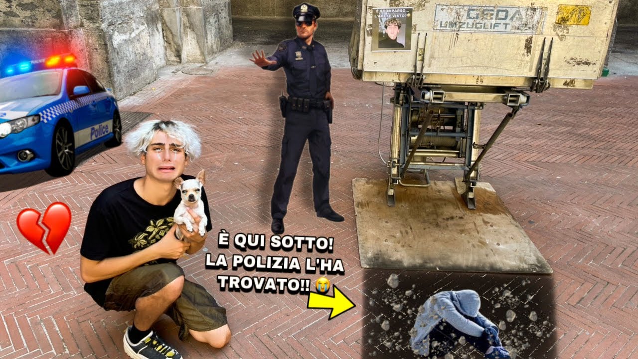 VINCI È SCOMPARSO...LO CERCHIAMO PER TUTTA LA CITTÀ!! *la polizia ci aiuta*