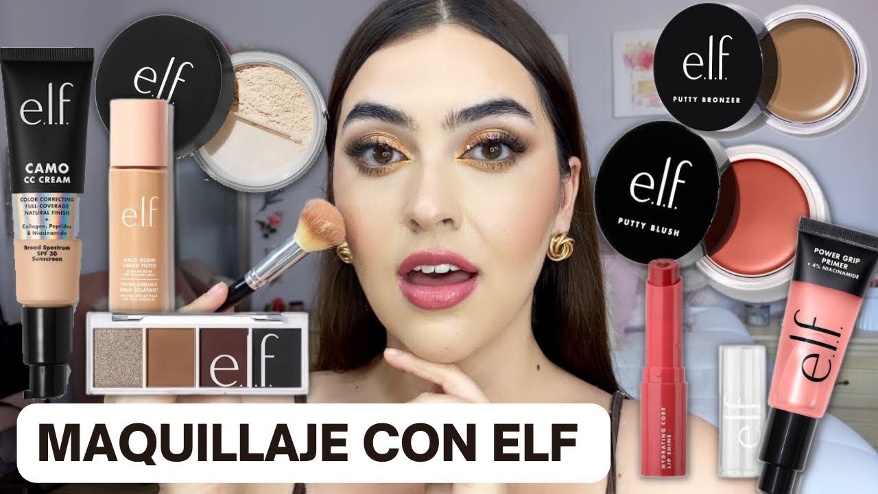 Todo De Elf Y Sus Productos Más Virales|Maquillaje Completo 💵💖