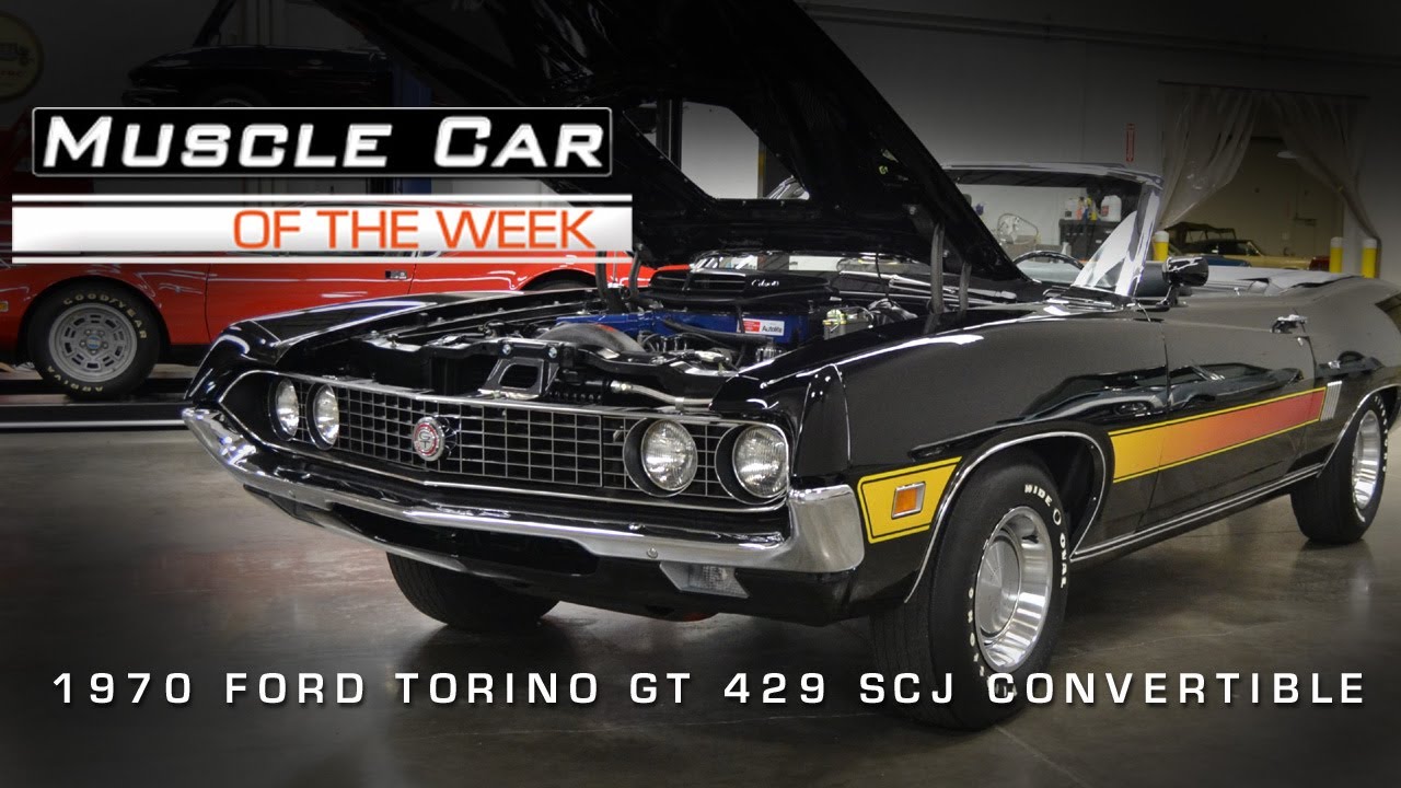 1970 Ford Torino GT 429 SCJ Convertible Muscle Car Of The Week Video #16